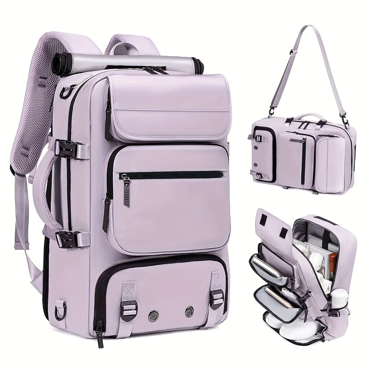 Large Capacity Travel Backpack Fashionable Commuter Bag Multi Functional Three In One Handbag 3