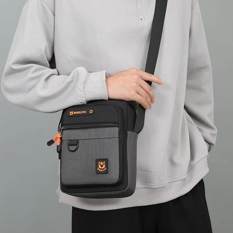 Casual Mens Lightweight Oxford Shoulder Bag Small Crossbody Messenger Bag 3