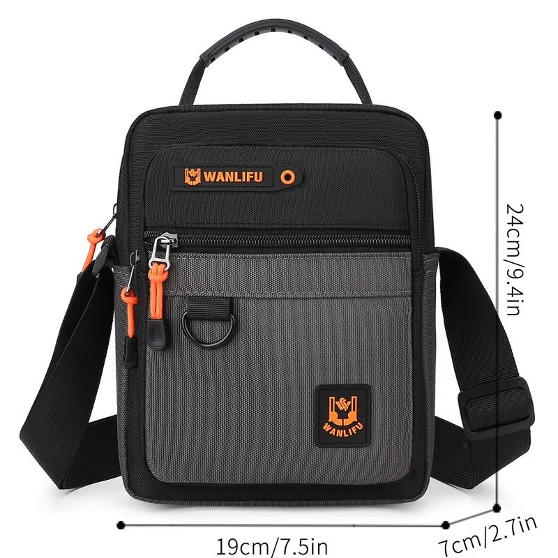 Casual Mens Lightweight Oxford Shoulder Bag Small Crossbody Messenger Bag 5