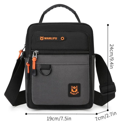 Casual Mens Lightweight Oxford Shoulder Bag Small Crossbody Messenger Bag 5