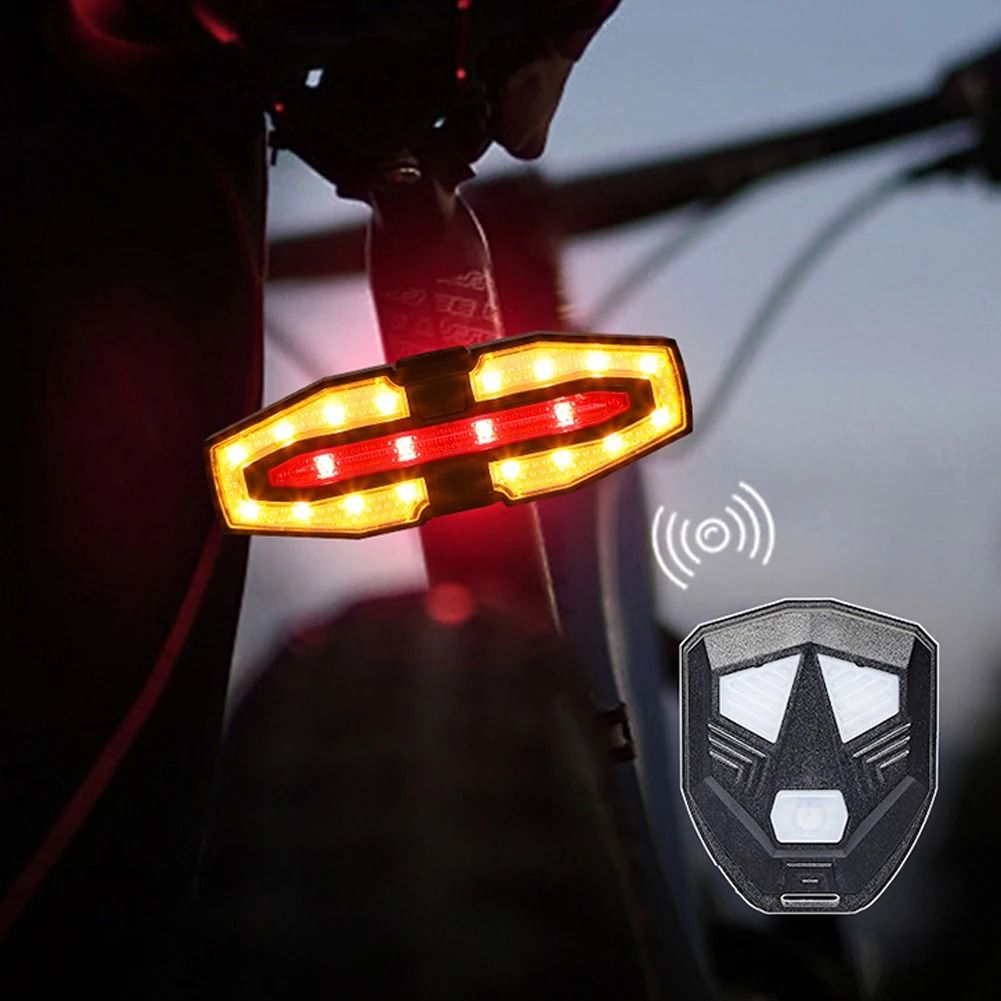Rechargeable Bike Rear Light With Turn Signals And Remote Control 2