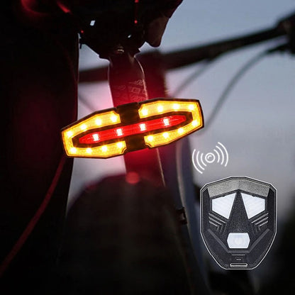 Rechargeable Bike Rear Light With Turn Signals And Remote Control 2