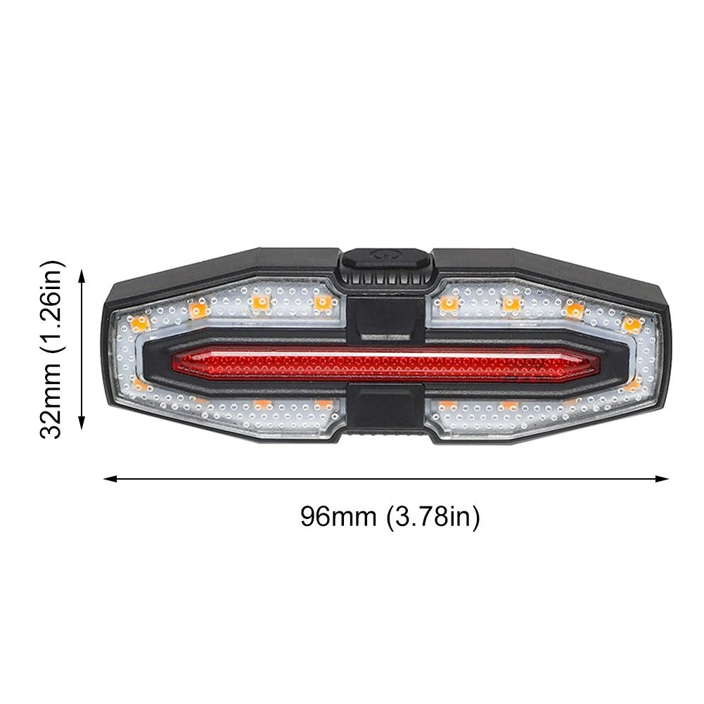 Rechargeable Bike Rear Light With Turn Signals And Remote Control 4