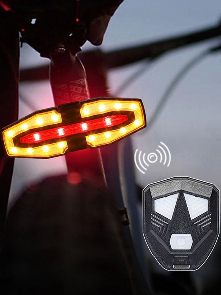 Rechargeable Bike Rear Light With Turn Signals And Remote Control 5