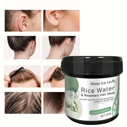 Rice Water Hair Mask For Repairing Damaged And Frizzy Hair With Deep Scalp Nourishment 4