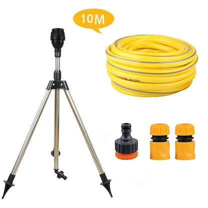 360 Degree Rotating Garden Sprinkler With Adjustable Stainless Steel Tripod Stand 9