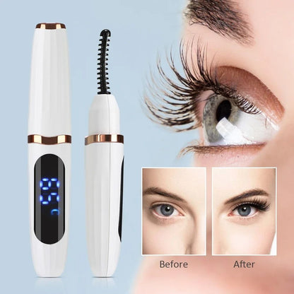 Electric Eyelash Curler with 3 Heat Settings and USB Rechargeable Design