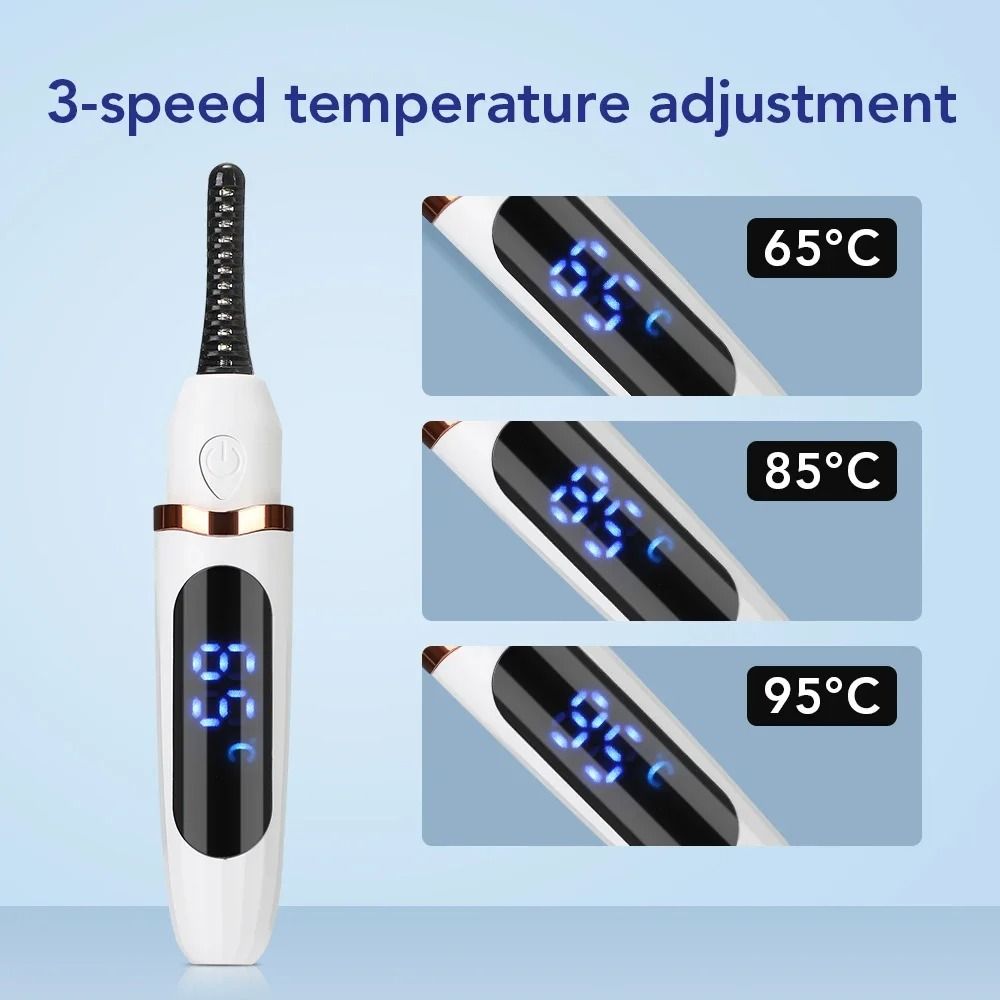 Electric Eyelash Curler With 3 Heat Settings And USB Rechargeable Design 4
