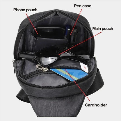 Waterproof Outdoor Crossbody Chest Bag For Men With Large Storage Space 3