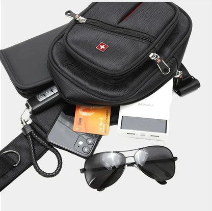 Waterproof Outdoor Crossbody Chest Bag For Men With Large Storage Space 5