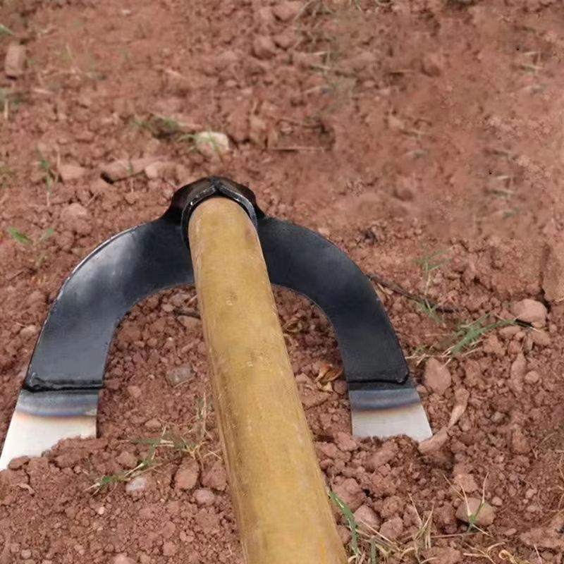Hollow Hoe Weeding Tool  LaborSaving Handheld Steel Rake For Loosening Soil  Garden Maintenance 4