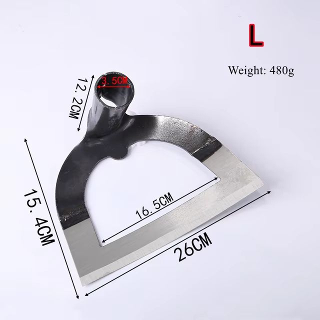 Hollow Hoe Weeding Tool  LaborSaving Handheld Steel Rake For Loosening Soil  Garden Maintenance 7