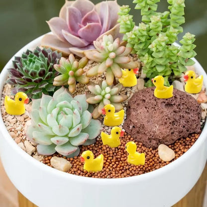 Mini Resin Duck Figurines  Bulk 100200 Piece Set For DIY Crafts Party Favors  Micro Landscape Decor 1