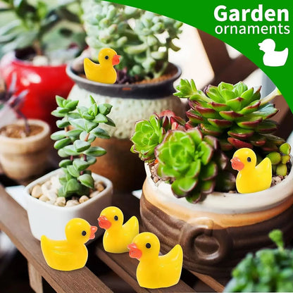 Mini Resin Duck Figurines  Bulk 100200 Piece Set For DIY Crafts Party Favors  Micro Landscape Decor 2
