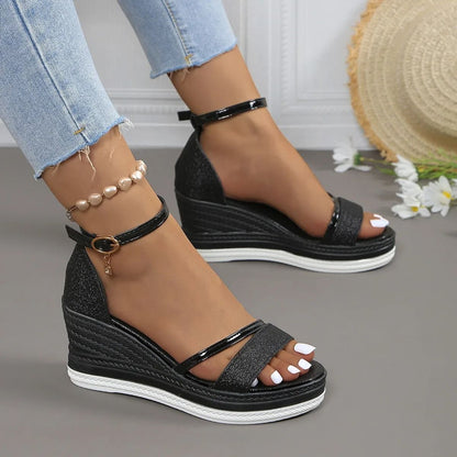 Women Casual Platform Wedge Sandals High Heels Summer Comfort