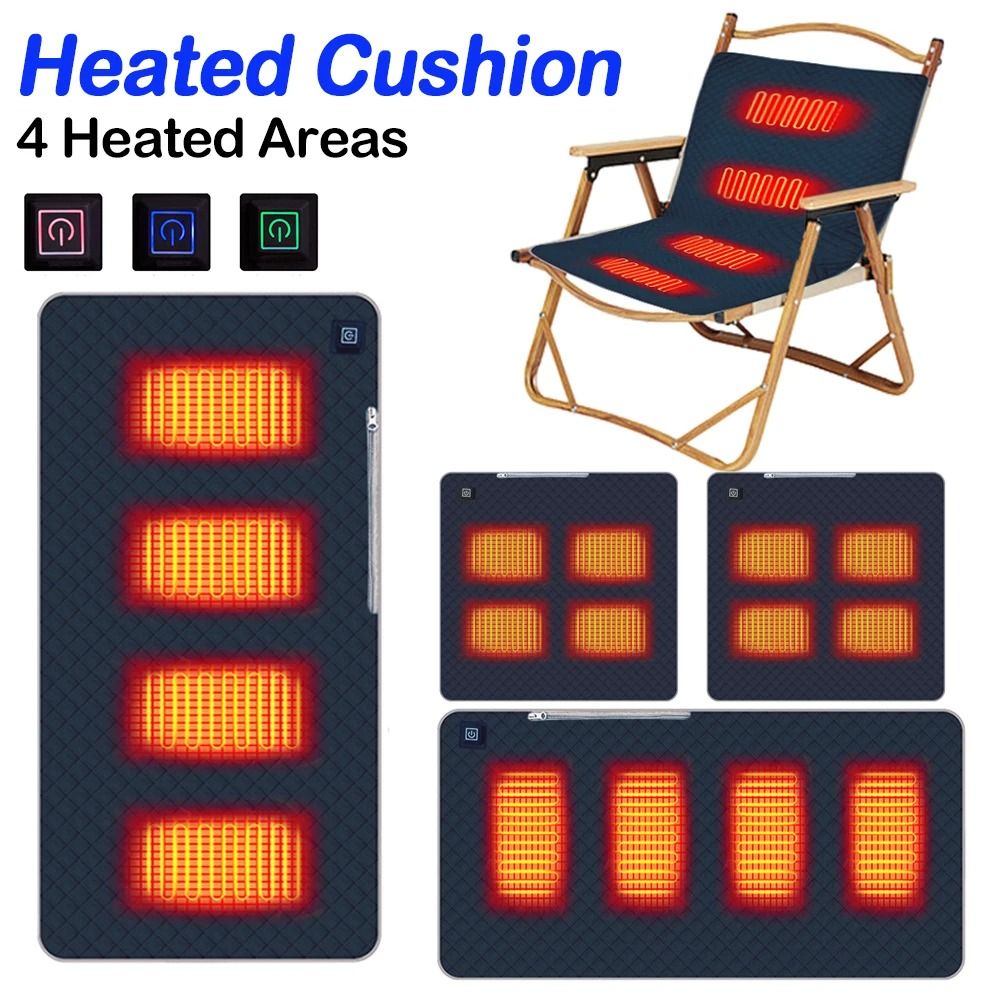Portable USB Heated Cushion with Adjustable Temperature