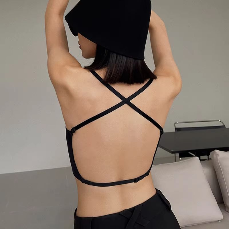 Invisible PushUp Bra  Backless Seamless LowCut Plunge Lingerie For Women 2