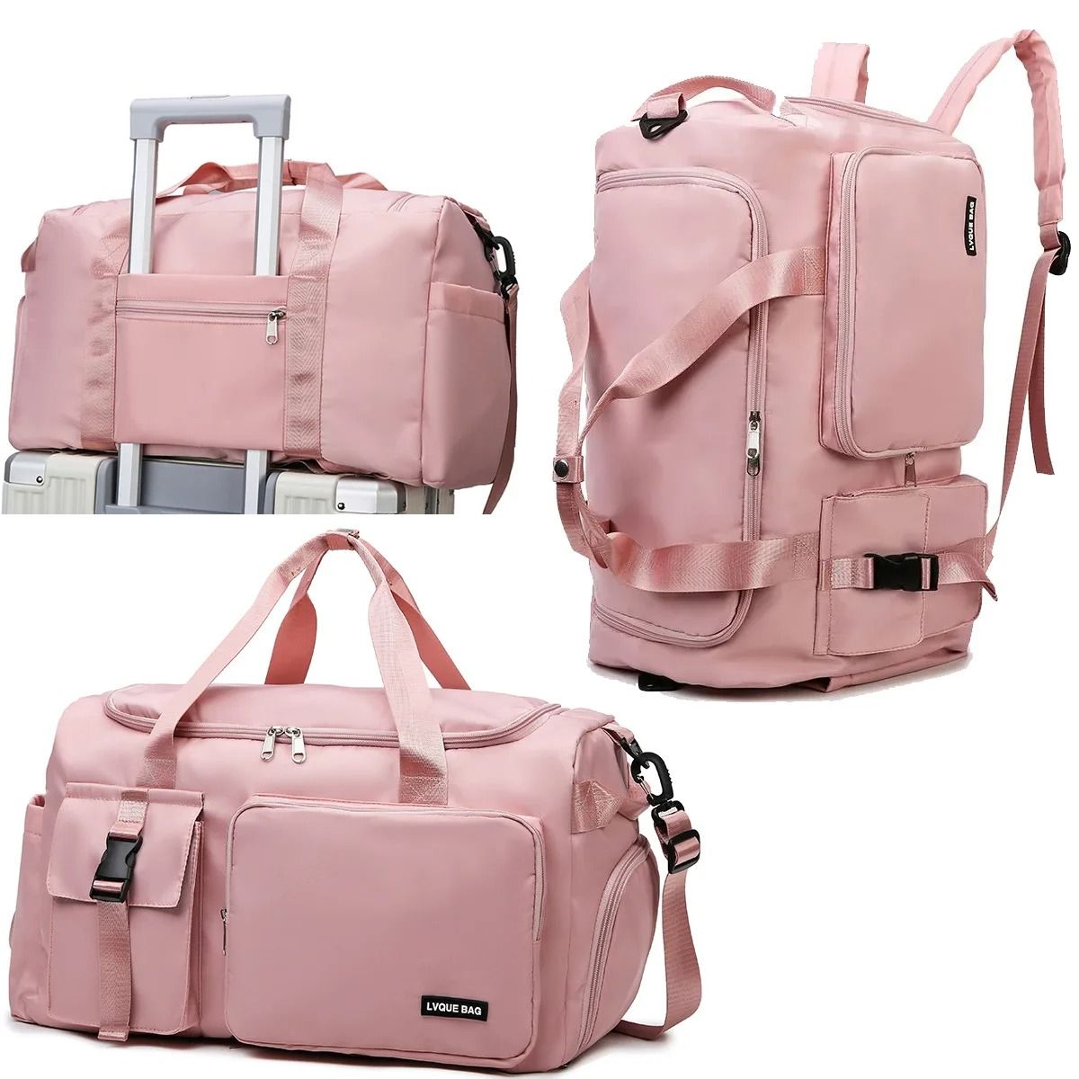 Large Capacity Dry and Wet Separation Sports and Travel Bag with Shoe Compartment