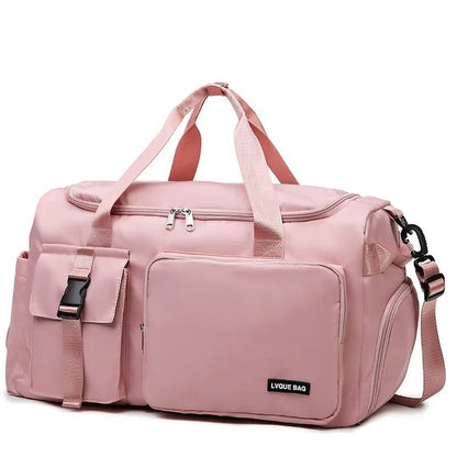 Large Capacity Dry And Wet Separation Sports And Travel Bag With Shoe Compartment 9