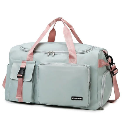 Large Capacity Dry And Wet Separation Sports And Travel Bag With Shoe Compartment 10