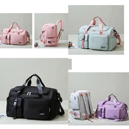 Large Capacity Dry And Wet Separation Sports And Travel Bag With Shoe Compartment 5