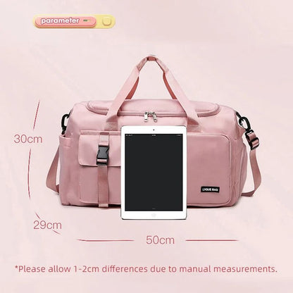 Large Capacity Dry And Wet Separation Sports And Travel Bag With Shoe Compartment 6