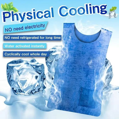Evaporative Cooling Vest  WaterActivated Ice Cooling Shirt For Heatstroke Prevention  Outdoor Work 3