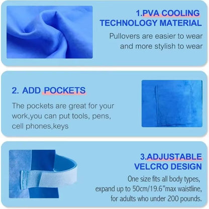 Evaporative Cooling Vest  WaterActivated Ice Cooling Shirt For Heatstroke Prevention  Outdoor Work 5