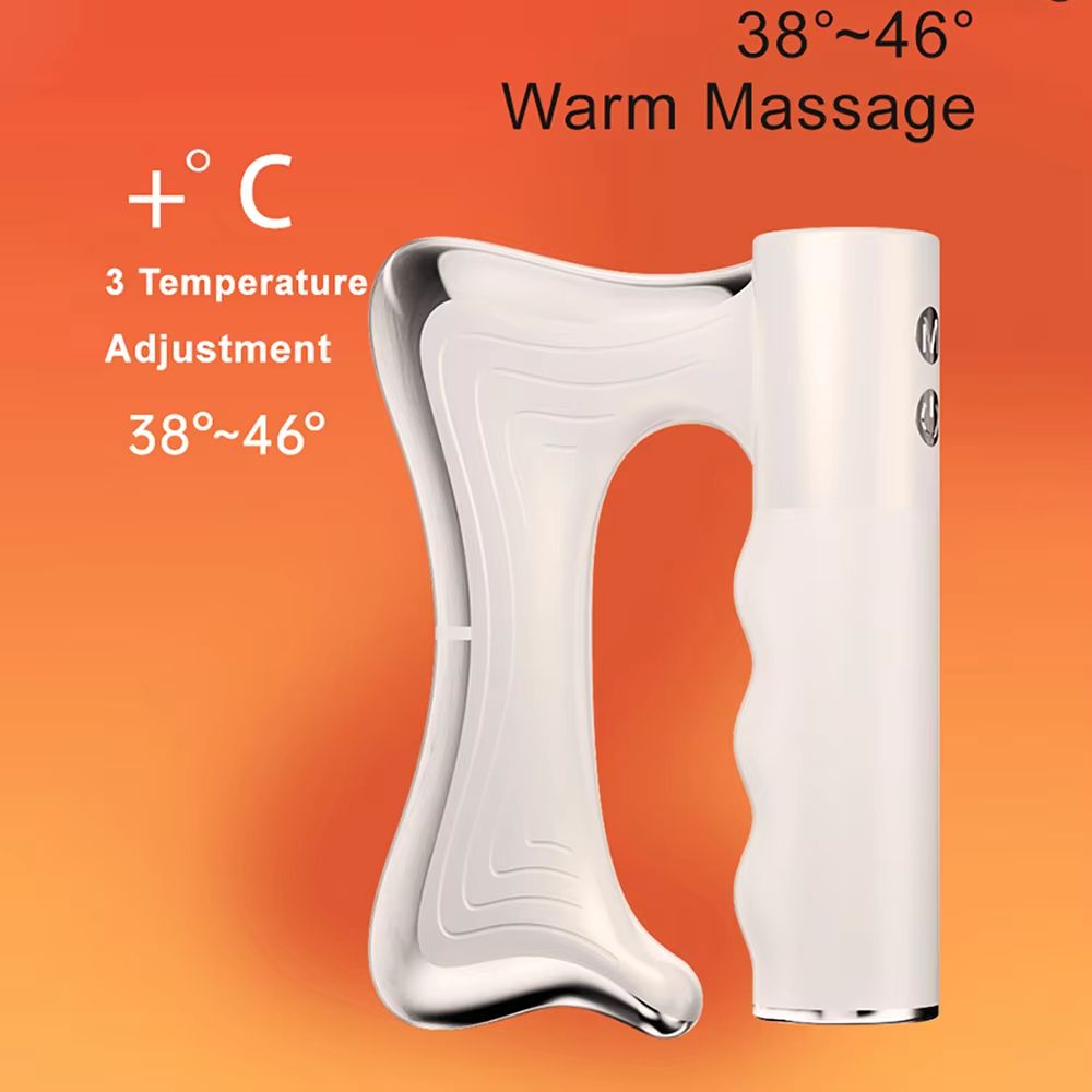 Electric Heating Fascia Knife  LCD Vibration Massager For Muscle Relaxation Warm Body Therapy  Lift 2