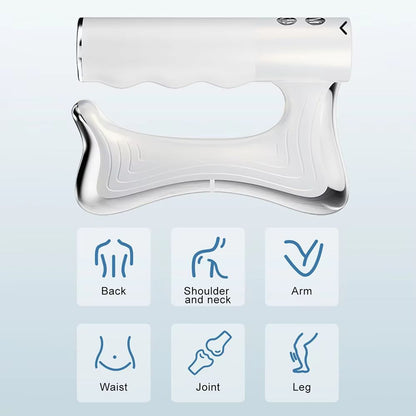 Electric Heating Fascia Knife  LCD Vibration Massager For Muscle Relaxation Warm Body Therapy  Lift 5