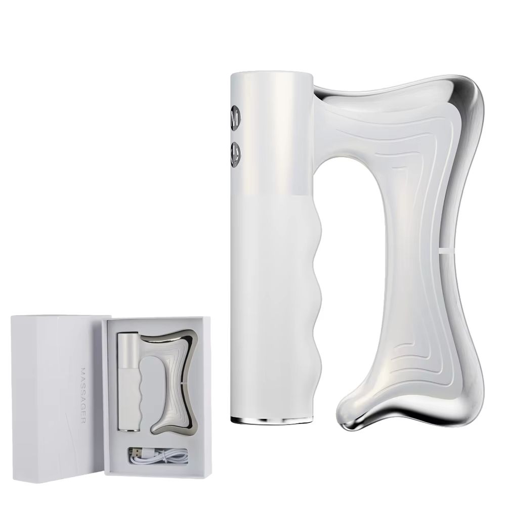 Electric Heating Fascia Knife  LCD Vibration Massager For Muscle Relaxation Warm Body Therapy  Lift 7