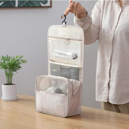 Waterproof Hanging Toiletry and Makeup Organizer Bag with Hook