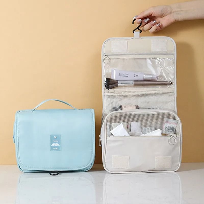 Waterproof Hanging Toiletry And Makeup Organizer Bag With Hook 2