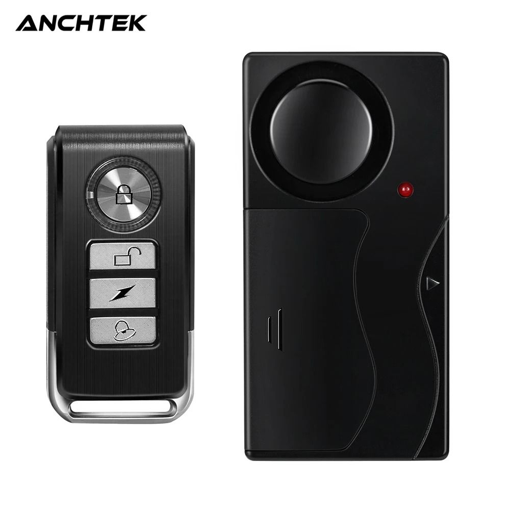 Wireless Vibration Alarm with Remote Control for Motorcycle Bike and Vehicle Security