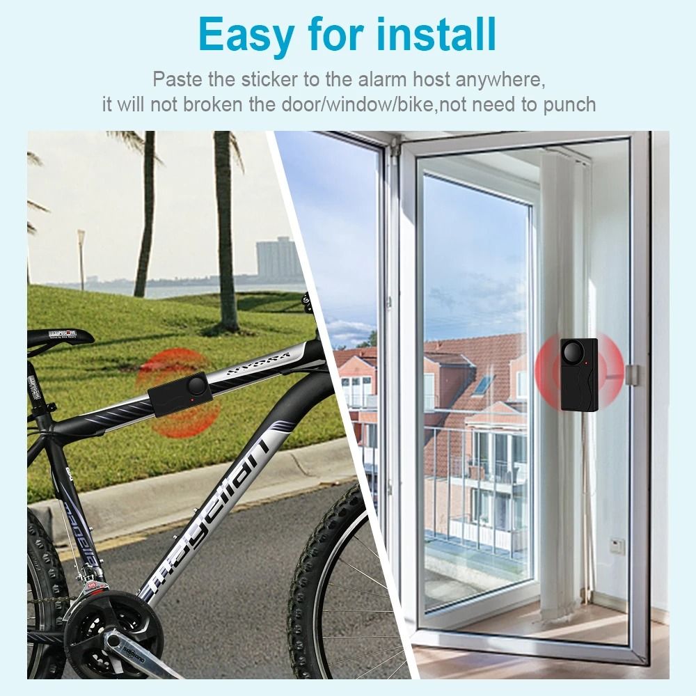 Wireless Vibration Alarm With Remote Control For Motorcycle Bike And Vehicle Security 5