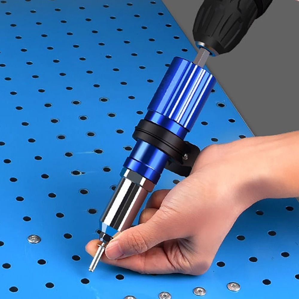 Electric Rivet Gun Drill Adapter Cordless Riveting Tool Insert Nut Pull Rivet Tool 24mm To 48mm 4
