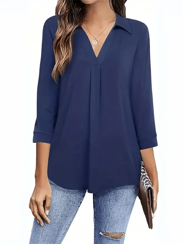 BreezeFlow Loose Fit Three Quarter Sleeve Blouse 2