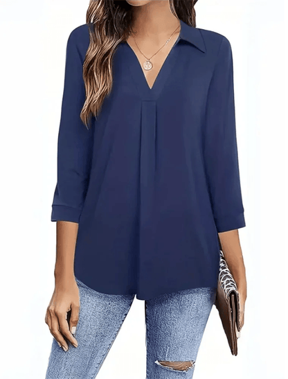 BreezeFlow Loose Fit Three Quarter Sleeve Blouse 2