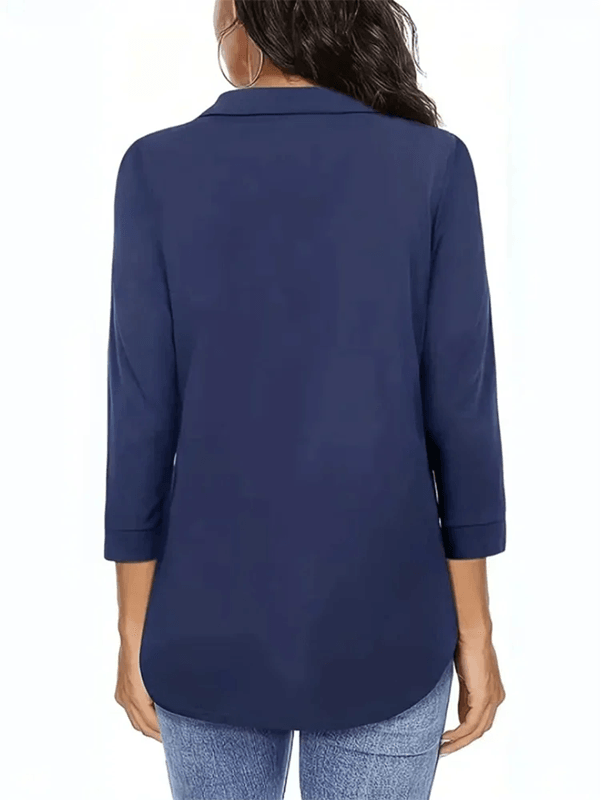 BreezeFlow Loose Fit Three Quarter Sleeve Blouse 3