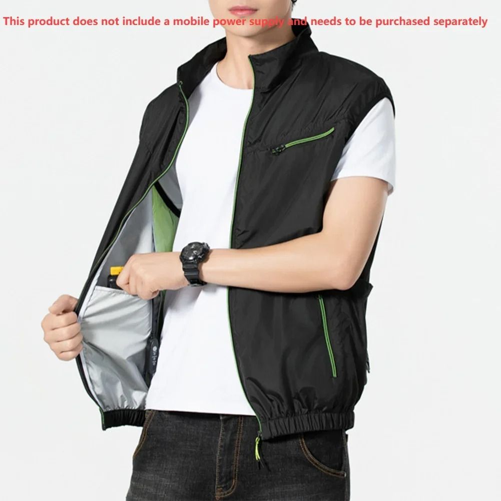 Cooling Fan Vest Summer Heat Resistant Air Conditioning Vest 2