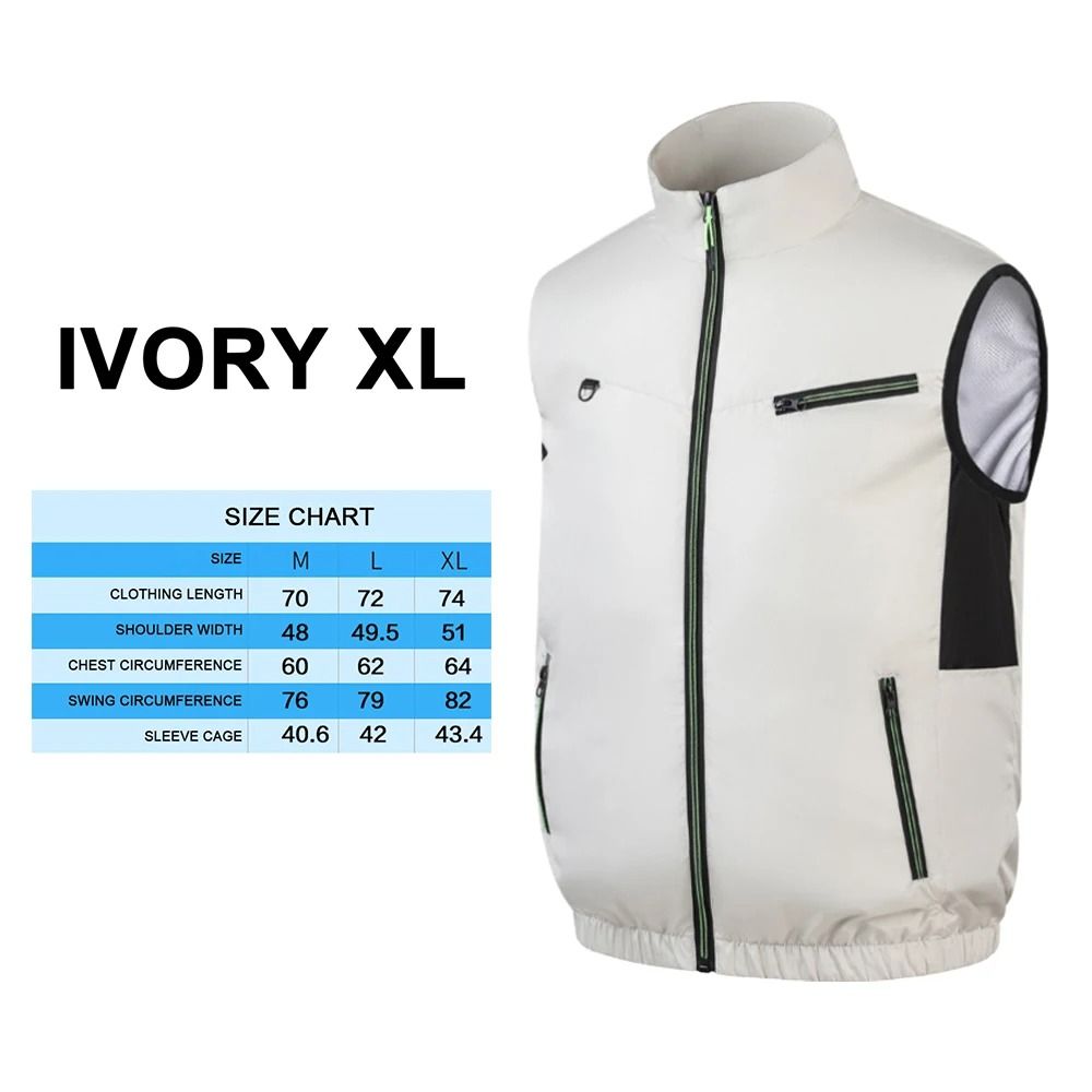 Cooling Fan Vest Summer Heat Resistant Air Conditioning Vest 5
