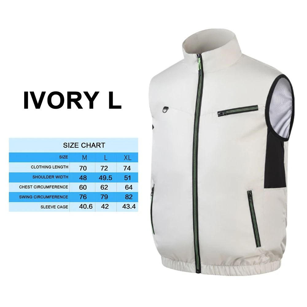Cooling Fan Vest Summer Heat Resistant Air Conditioning Vest 11