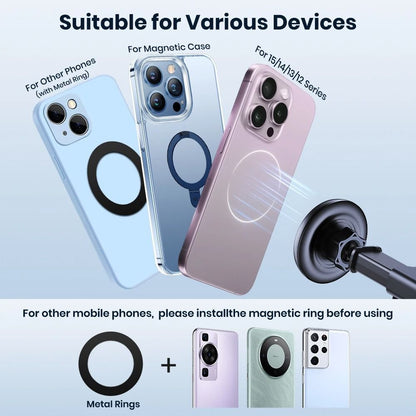 Car Phone Holder With Strong Suction And Adjustable Long Arm For Dashboard Or Windshield 3