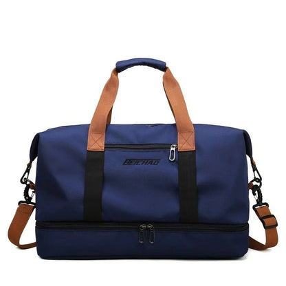 Travel Gym Bag With Shoe Compartment And Dry Wet Separation For Weekend Or Fitness Use 9