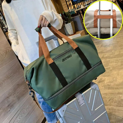 Travel Gym Bag With Shoe Compartment And Dry Wet Separation For Weekend Or Fitness Use 2
