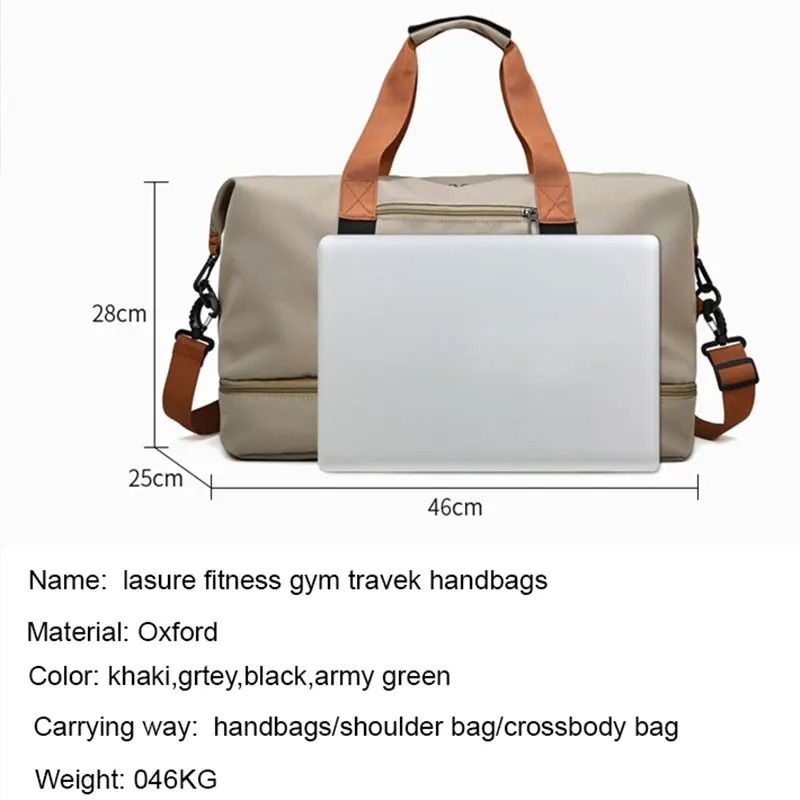 Travel Gym Bag With Shoe Compartment And Dry Wet Separation For Weekend Or Fitness Use 6