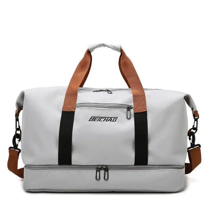 Travel Gym Bag With Shoe Compartment And Dry Wet Separation For Weekend Or Fitness Use 11