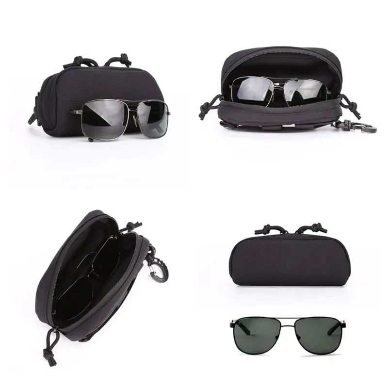 Tactical MOLLE Sunglasses Case Shockproof Protective Eyewear Pouch 4