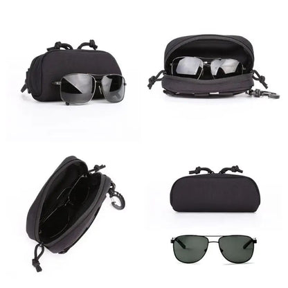 Tactical MOLLE Sunglasses Case Shockproof Protective Eyewear Pouch 4