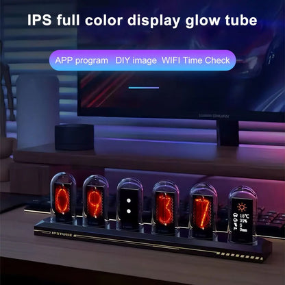 RGB Tube Clock With App Control And Custom Display 1